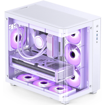  Корпус JONSBO TK-3 White без БП ATX БП, mini-ITX, micro-ATX, белый 