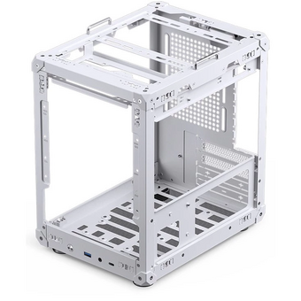  Корпус JONSBO C6-ITX White без БП ITX БП, боковая панель из закаленного стекла, mini-ITX, белый 
