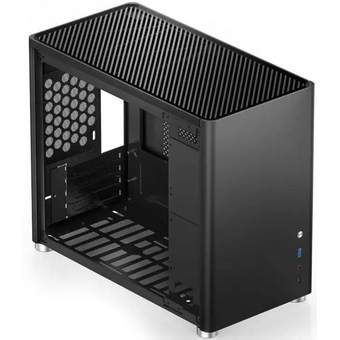  Корпус Jonsbo D30 Black без БП, боковая панель из закаленного стекла, mini-ITX, micro-ATX, черный 