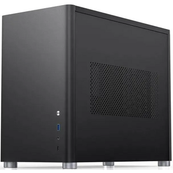  Корпус Jonsbo D30 Black без БП, боковая панель из закаленного стекла, mini-ITX, micro-ATX, черный 