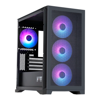  Корпус HAFF Glory Mini Black (mATX, без БП, 1хUSB3.0, 2хUSB2.0, 1хType-C) 