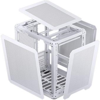  Корпус JONSBO C6-ITX White без БП ITX БП, боковая панель из закаленного стекла, mini-ITX, белый 