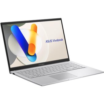  Ноутбук ASUS X1504ZA-BQ1373 (90NB1022-M020P0) 15.6"/FHD/IPS/250N/60Hz/i3-1215U/8GB/SSD512GB/Intel UHD/DOS/Cool Silver 