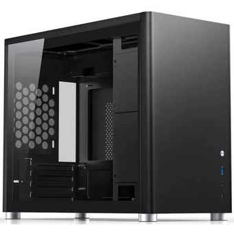  Корпус Jonsbo D30 Black без БП, боковая панель из закаленного стекла, mini-ITX, micro-ATX, черный 