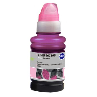  Чернила Cactus CS-EPT6736B T6736 светло-пурпурный 100мл для Epson L800/L810/L850/L1800 