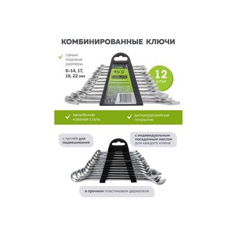  Набор ключей комбинированных ForsLine FL-5123MP(54260) 12 пр. 