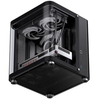  Корпус Jonsbo TK-1 2.0 Black без БП, mini-ITX, micro-ATX, черный 
