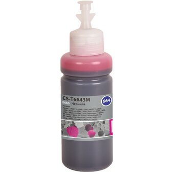 Чернила Cactus CS-T6643M 664 пурпурный 70мл для Epson L130,L110,L100,L220,L200,L310,L300,L360,L361,L380,L382,L350,L355,L365,L395,L405,L485,L495,L555 