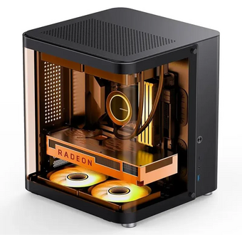 Корпус Jonsbo TK-1 2.0 Black без БП, mini-ITX, micro-ATX, черный 