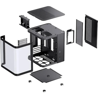  Корпус Jonsbo TK-1 2.0 Black без БП, mini-ITX, micro-ATX, черный 