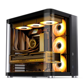  Корпус JONSBO TK-2 Black без БП ATX БП, mini-ITX, micro-ATX, черный 
