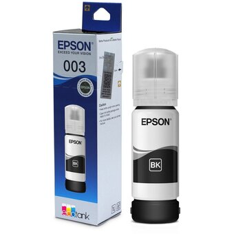  Чернила Epson 003 C13T00V198 65 мл, черный, оригинальные для Epson L1110, L3100, L3101, L3110, L3115, L3116, L3150, L3151, L3152, L3156, L5190 