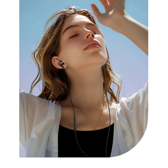  Наушники UGREEN EP106 (35755) Wired Earphones 3.5 mm Black 