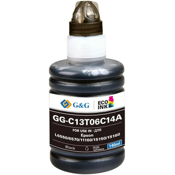  Чернила G&G GG-C13T06C14A №112 черный пигментный 140мл для Epson L6550/6570/11160/15150/15160 