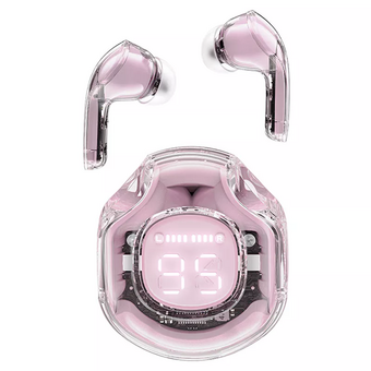  Наушники ACEFAST T8 (AF-T8-LP) Crystal color bluetooth earbuds Lotus pink 