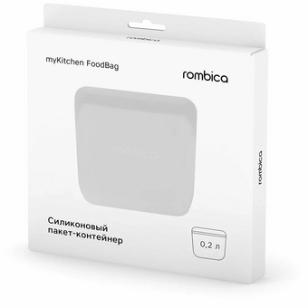  Силиконовый пакет-контейнер ROMBICA RSB-001 myKitchen FoodBag 200ml 