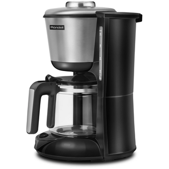  Кофеварка Rondell 1100-RE-01 (RDE-1100) серебристый/черный 