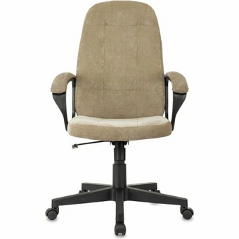  Кресло руководителя Бюрократ CH 002 Fabric песочный Light-21 крестов. пластик 