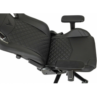  Кресло игровое Knight Craft черный эко.кожа крестов. металл 