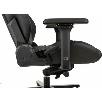  Кресло игровое Knight Craft черный эко.кожа крестов. металл 