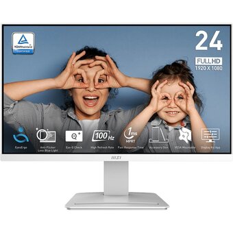  Монитор MSI Pro MP2412W (9S6-3BA9CH-072) белый 