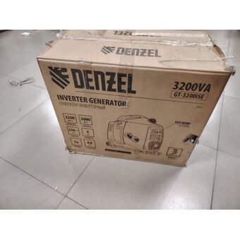  УЦ Генератор инверторный Denzel GT-3200iSE (94703) (плохая упаковка, вид б/у, устранение излишка масла) 