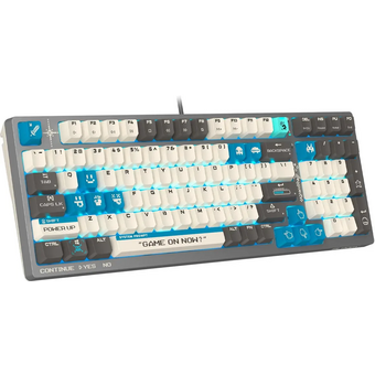 Клавиатура A4Tech Bloody S98 Pixels Blue темно-серый/бежевый USB for gamer LED 