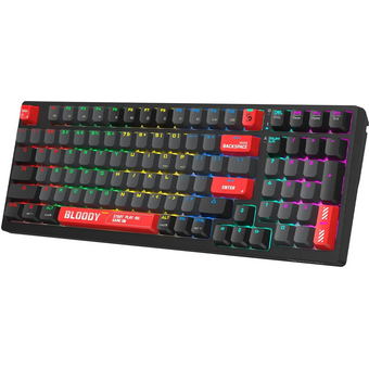 Клавиатура A4Tech Bloody WS98 черный/красный USB for gamer LED 