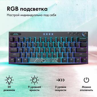  Клавиатура GMNG GG-KB500XW механическая черный 