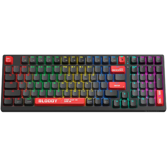  Клавиатура A4Tech Bloody WS98 черный/красный USB for gamer LED 