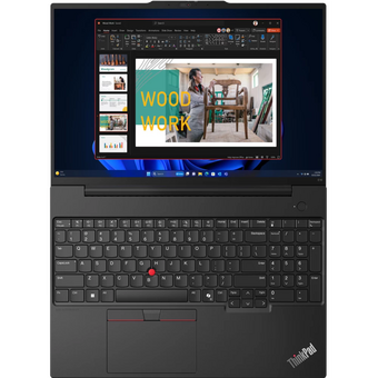  Ноутбук Lenovo ThinkPad E16 G2 (21M5S03A00) 16", IPS, AMD Ryzen 5 7535U 2.9ГГц, 6-ядерный, 16ГБ 512ГБ SSD, AMD Radeon, без ОС, черный 