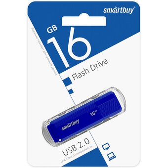  USB-флешка SMARTBUY SB16GBDK-B UFD 2.0 016GB Dock Blue 