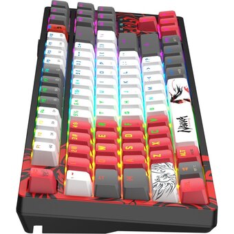  Клавиатура A4Tech Bloody WS87 Naraka черный/красный USB for gamer LED 