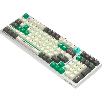  Клавиатура A4Tech Bloody S98 Pixels Green белый/бежевый USB for gamer LED 