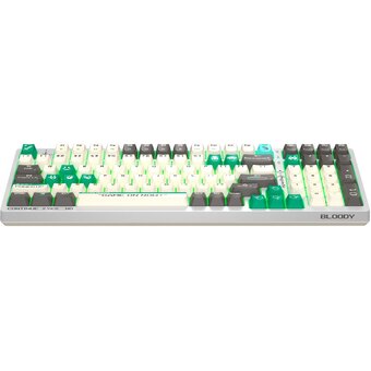 Клавиатура A4Tech Bloody S98 Pixels Green белый/бежевый USB for gamer LED 