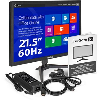  Монитор ExeGate EB2200A (EX297376RUS) черный 