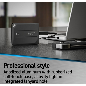  SSD Crucial X10 Pro (CT1000X10PROSSD9) 1TB USB 3.2 Gen-2 2x2 Type-C 2100 MB/s 