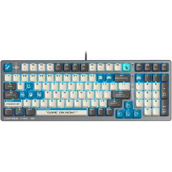  Клавиатура A4Tech Bloody S98 Pixels Blue темно-серый/бежевый USB for gamer LED 