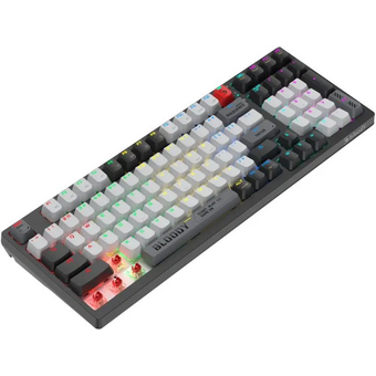  Клавиатура A4Tech Bloody WS98 черный/серый USB for gamer LED 
