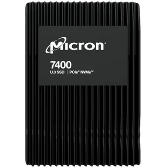  SSD Micron 7400 Max (MTFDKCC1T6TFC-1AZ1ZABYY) 1.6TB NVMe U.3 (15mm) PCIe NVMe Gen4 1x4 (v1.4) R6500/W2200MB/s 3D TLC MTTF 2М 430K/224K IOPS 