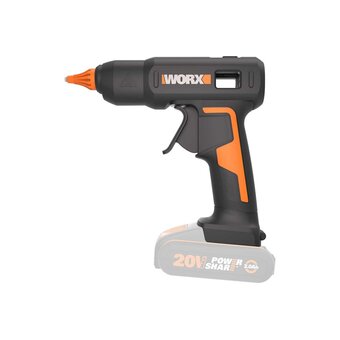  Клеевой пистолет аккумуляторный WORX WX045.9 без АКБ и ЗУ 
