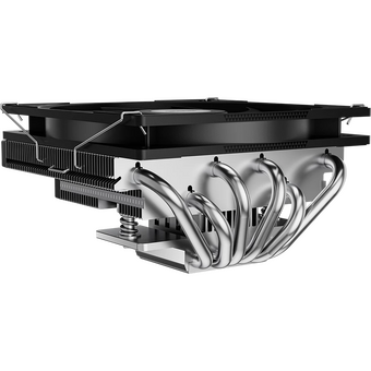  Кулер PcCooler RC600-67 (125W, 4-pin PWM, 67.5mm, Al, 4x6mm, 1x120mm, 62.5CFM, 32.5dBA, 2300RPM, S 1851/1700/1200/115X, AM5/AM4, black) 