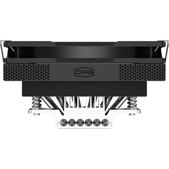  Кулер PcCooler RC600-67 (125W, 4-pin PWM, 67.5mm, Al, 4x6mm, 1x120mm, 62.5CFM, 32.5dBA, 2300RPM, S 1851/1700/1200/115X, AM5/AM4, black) 