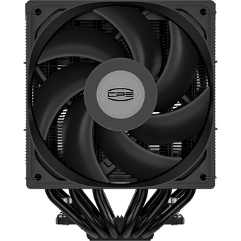  Кулер PcCooler RT620 Digital BK (250W, 4-pin PWM, LED temp., 157mm, , 6x6mm, 2x120mm, 73.32CFM, 34.9dBA, 2200RPM) 