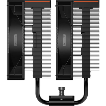  Кулер PcCooler RT620 Digital BK (250W, 4-pin PWM, LED temp., 157mm, , 6x6mm, 2x120mm, 73.32CFM, 34.9dBA, 2200RPM) 