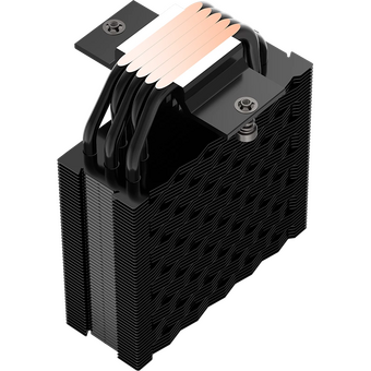  Кулер PcCooler RT500 Digital ARGB BK (240W, 4-pin PWM, LED temp., 152mm, Al/Cu, 5x6mm, 1x120mm, 73.32CFM, 34.9dBA, 2200RPM) 