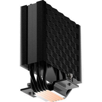  Кулер PcCooler RT500 Digital ARGB BK (240W, 4-pin PWM, LED temp., 152mm, Al/Cu, 5x6mm, 1x120mm, 73.32CFM, 34.9dBA, 2200RPM) 