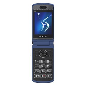  Мобильный телефон MAXVI E11 Blue/Silver 