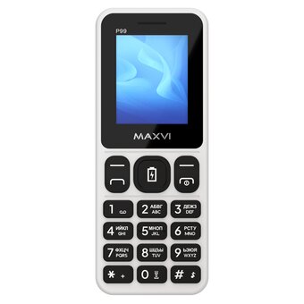  Мобильный телефон MAXVI P99 White 