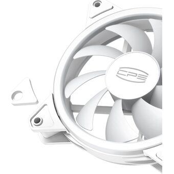  Кулер PcCooler F3 T120 ARGB WH (120x120x25mm, 4-pin PWM, 46CFM, 21.6dBA, 1800RPM, White) 